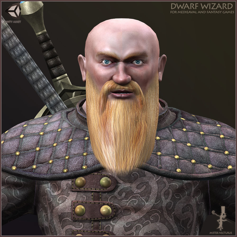 Dwarves Warriors Low-poly 3D model_38