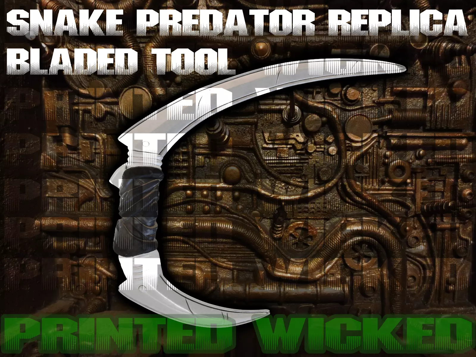 Ultimate Snake Shadow Predator Bladed Hand Weapon 3D print model
