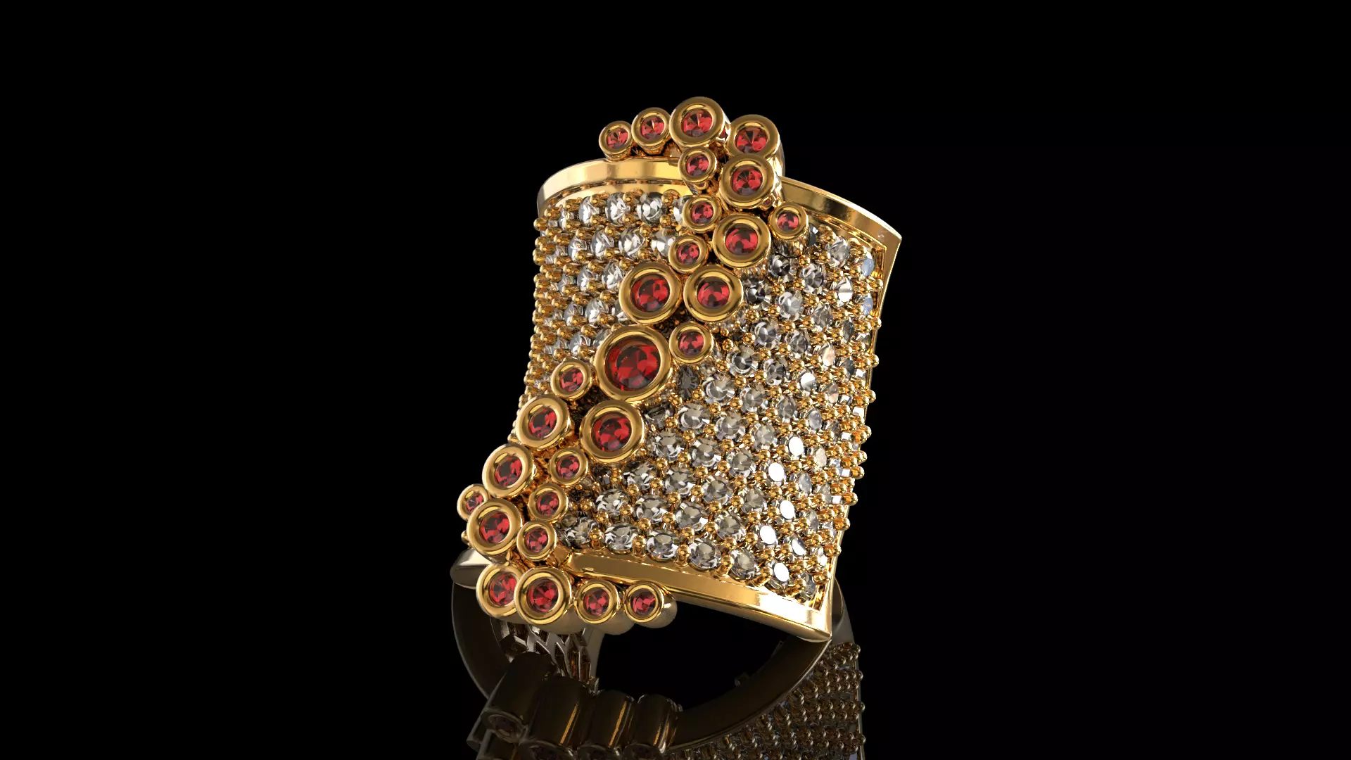 Saddle ring 3D print model_0