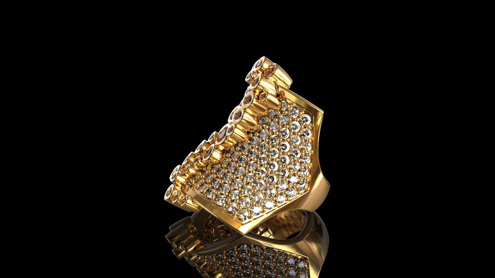 Saddle ring 3D print model_1