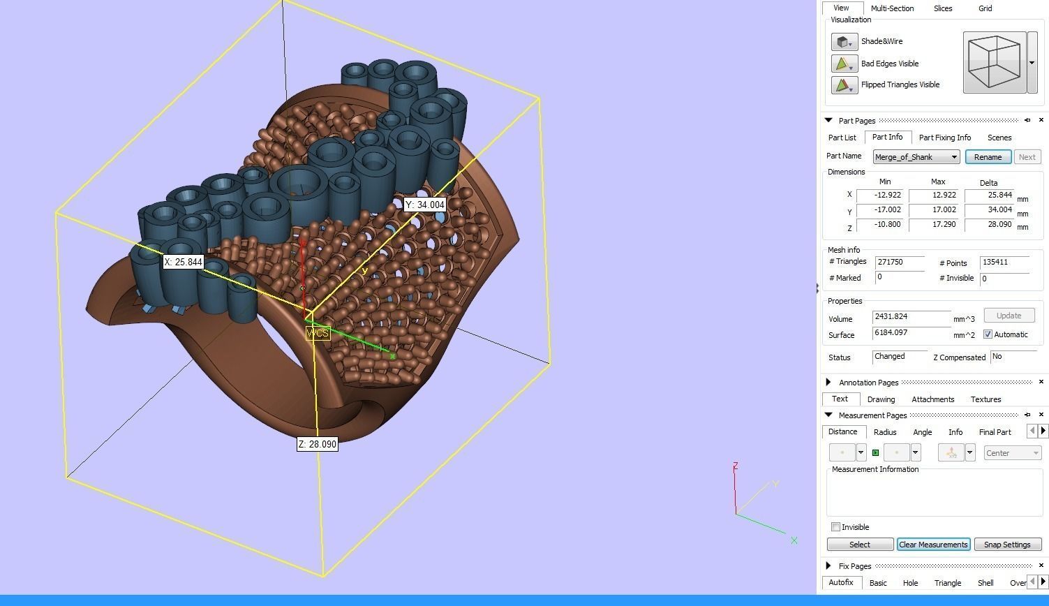 Saddle ring 3D print model_7