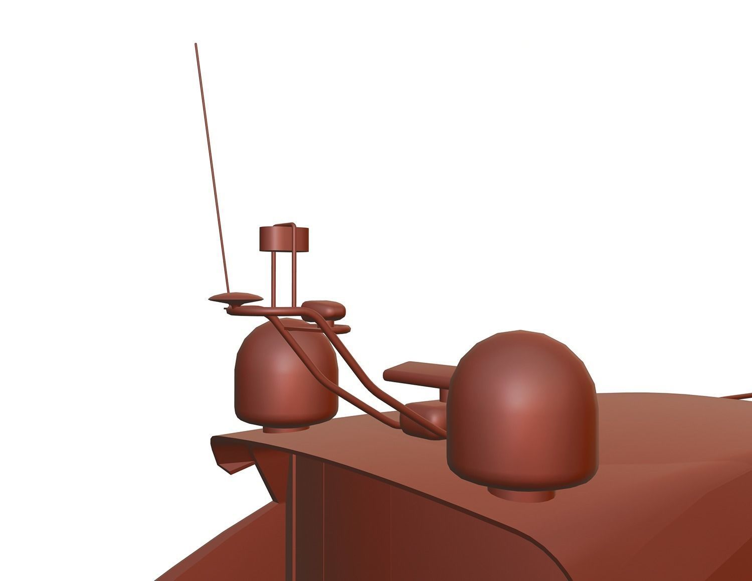 Yacht motor boat 3D model_11