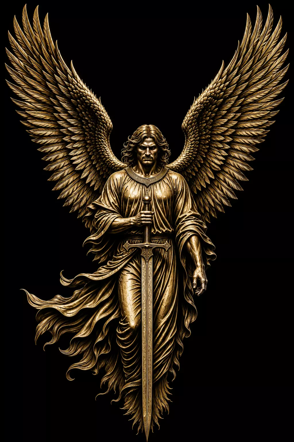 Pendant Jesus Pendant Sword Jesus Religious 3D print model