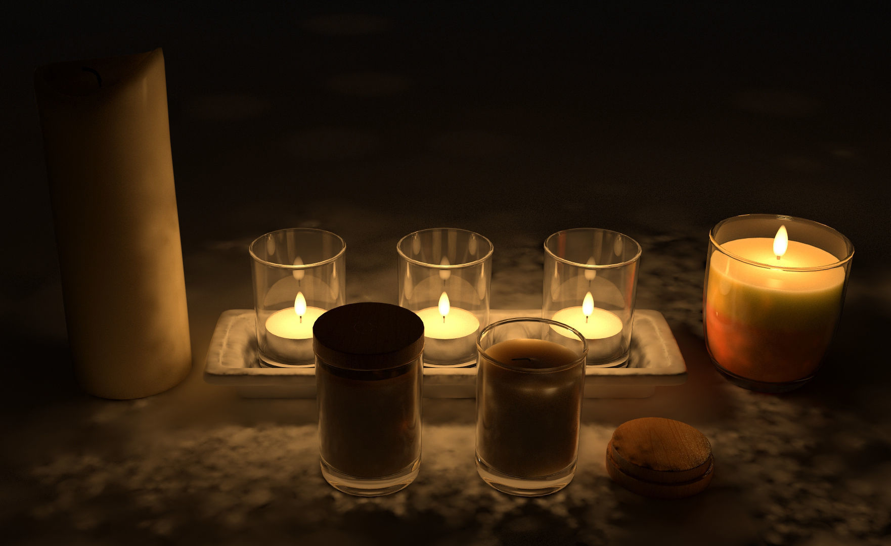 CANDLE 3D model_1