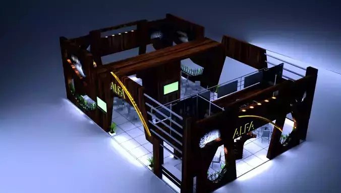 Exhibition Stand Design 3D model