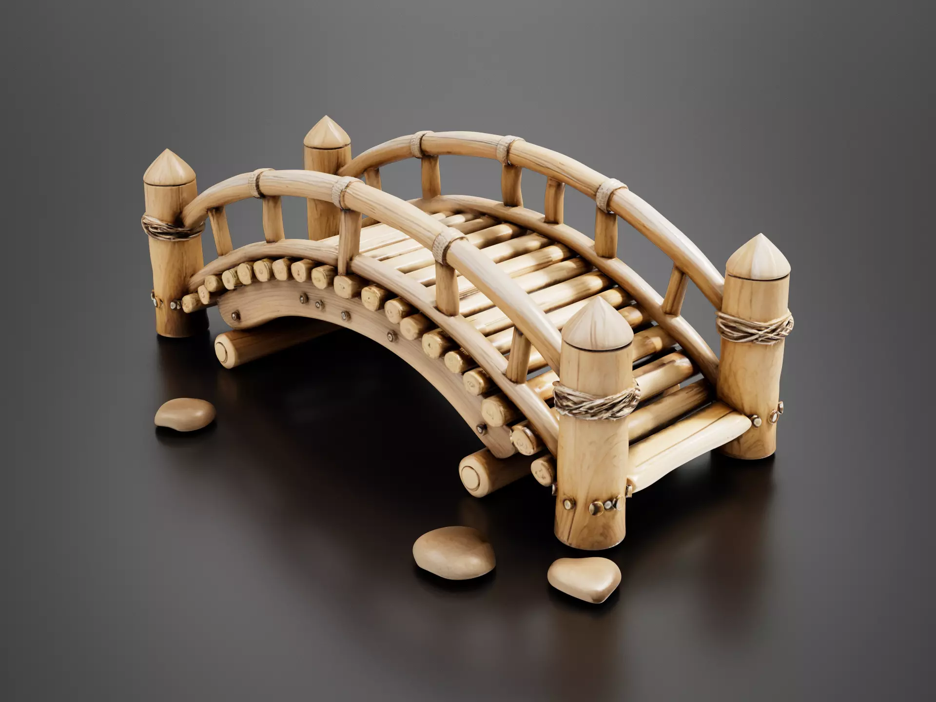 Wooden bridge 3D print model
