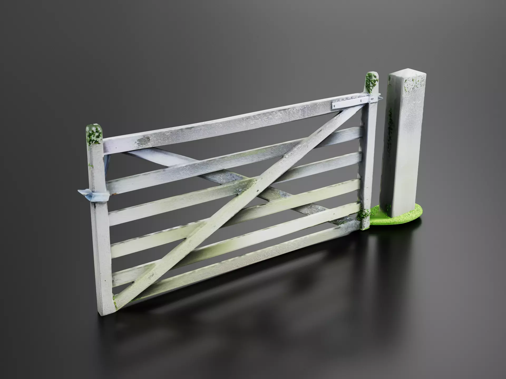 Wooden fence 01 3D print model