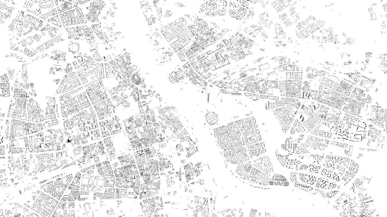 Warsaw Streets and Buildings 3D model_6