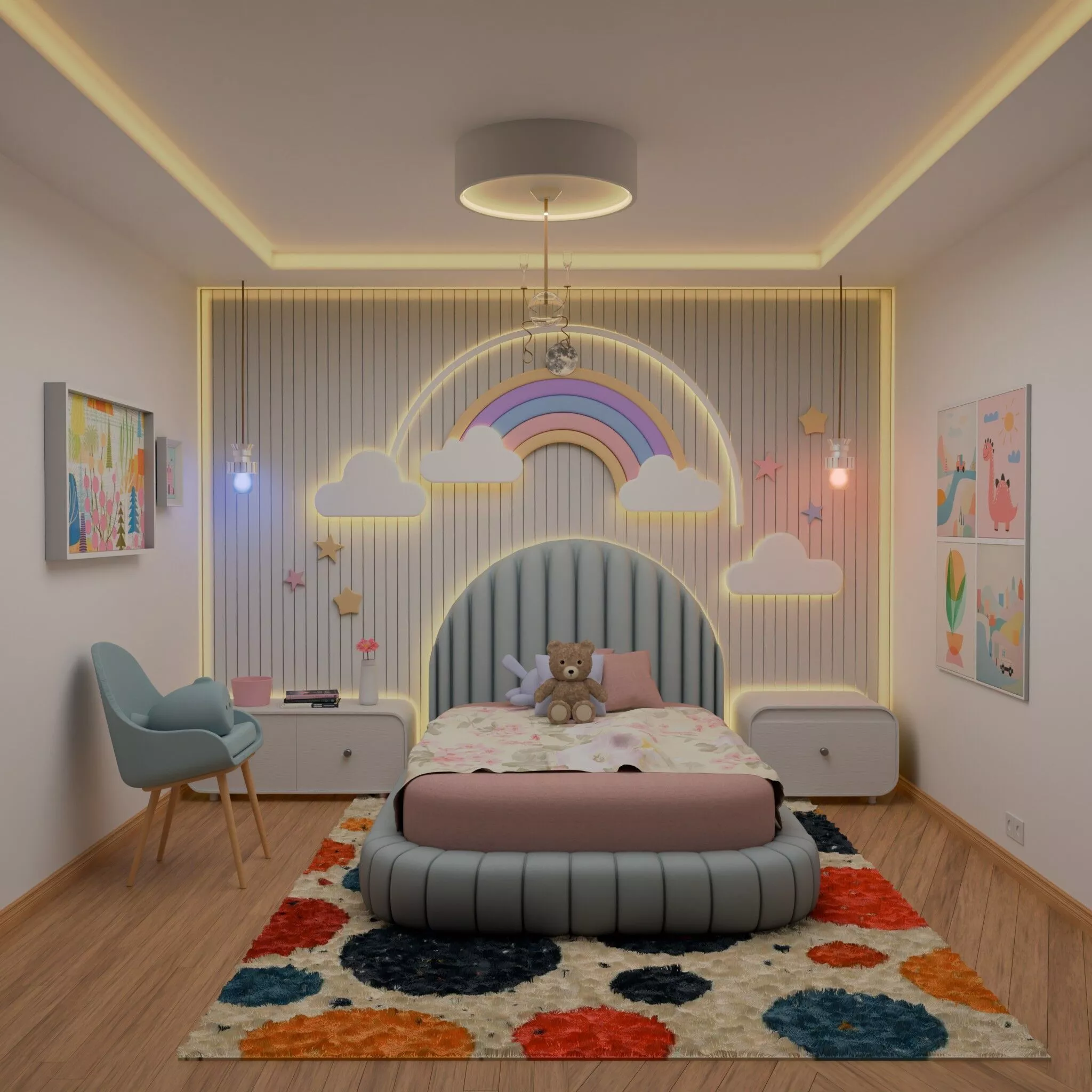 Kids bedroom 3D model