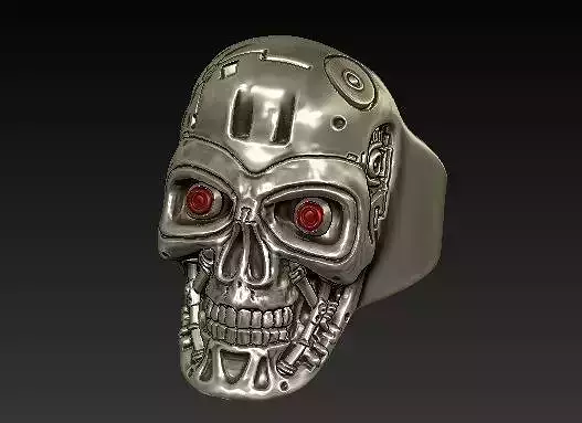 skull terminator 3D 3D print model