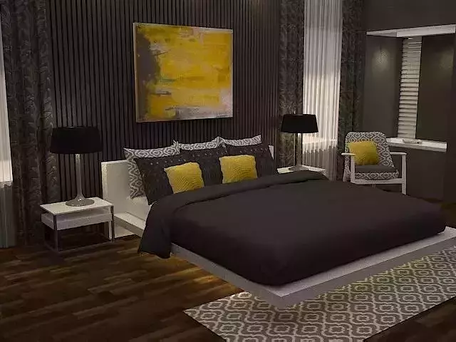 bedroom interior 3D model