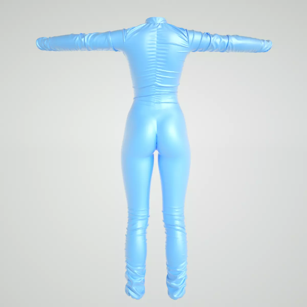 Catsuit woman in jumpsuit 3D model