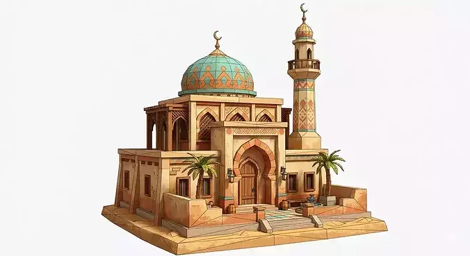 Islamic Mosque Architecture 3D Model