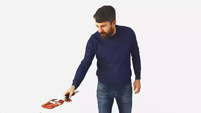 Barbeque 3D model 5