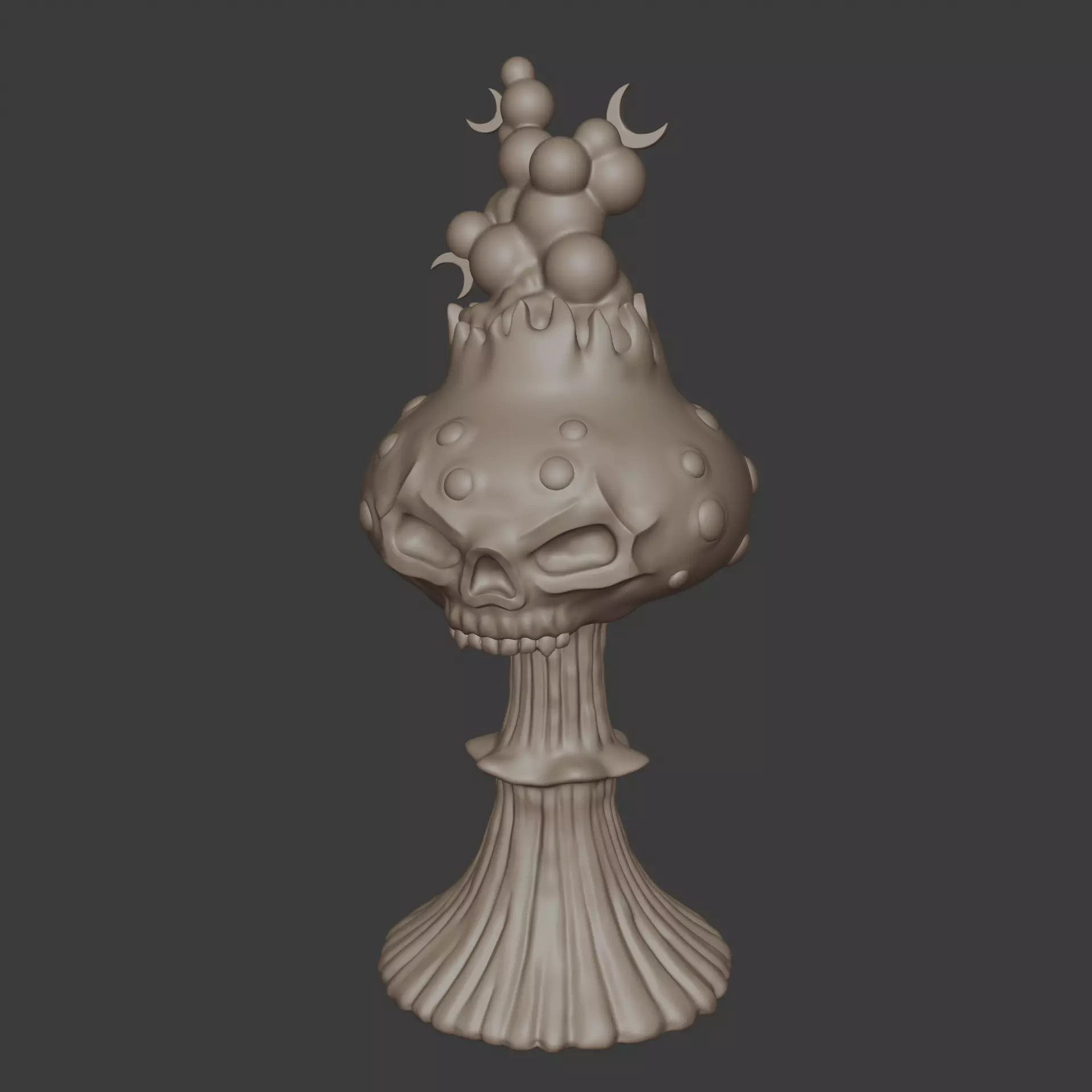 Goblin big mushroom spell 3D print model