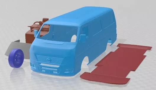 Nissan Urvan PanelVan LowRoof 2011 Printable 3D print model