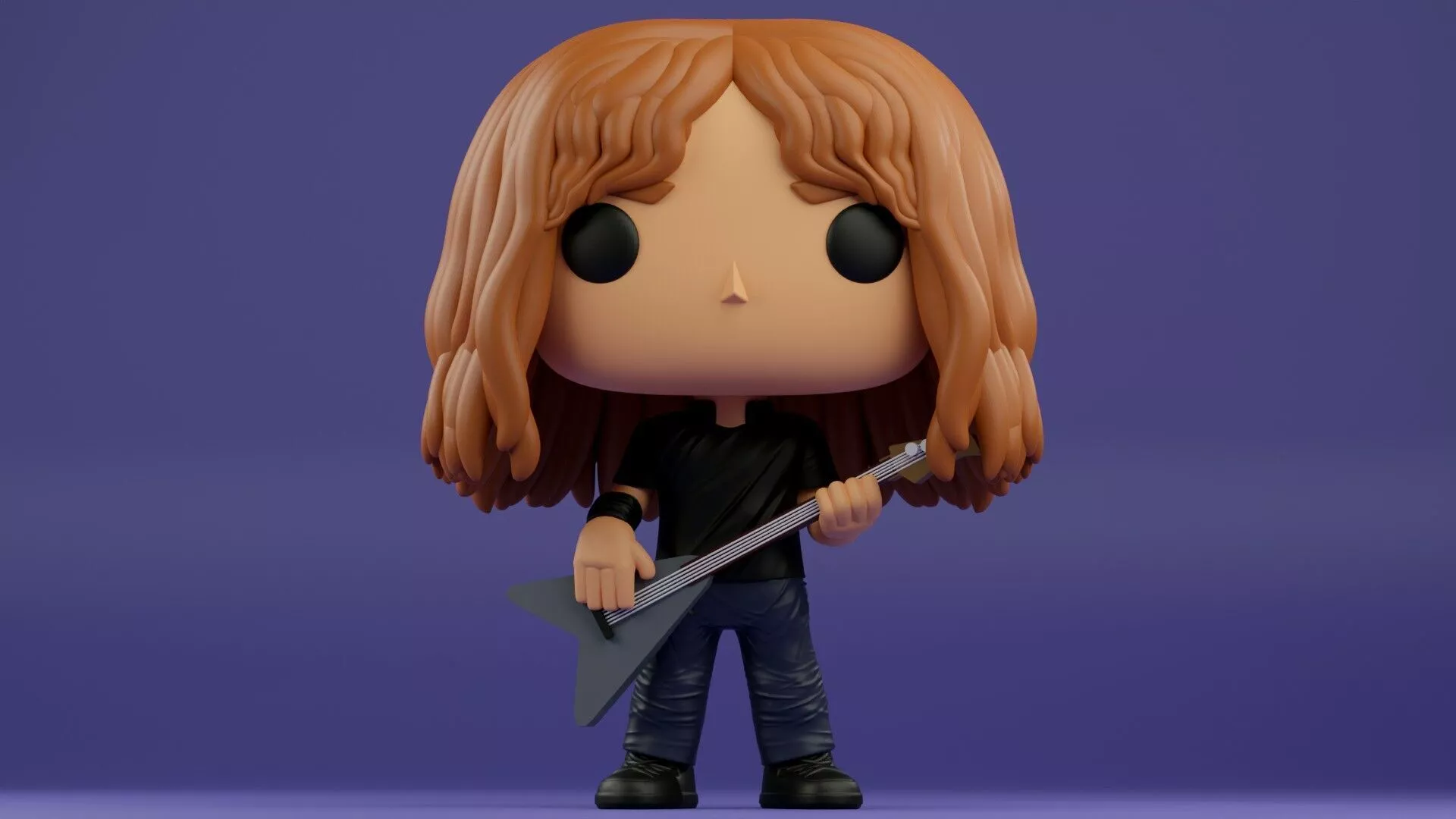 Megadeth Legend Dave Mustaine Funko Pop 3D print model