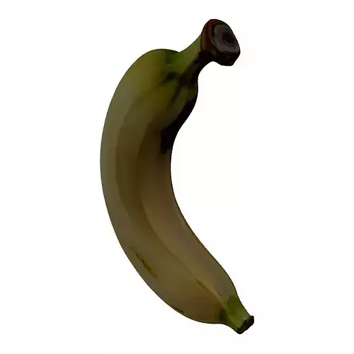 Realistic Fresh Banana 3D Model 3D model 3