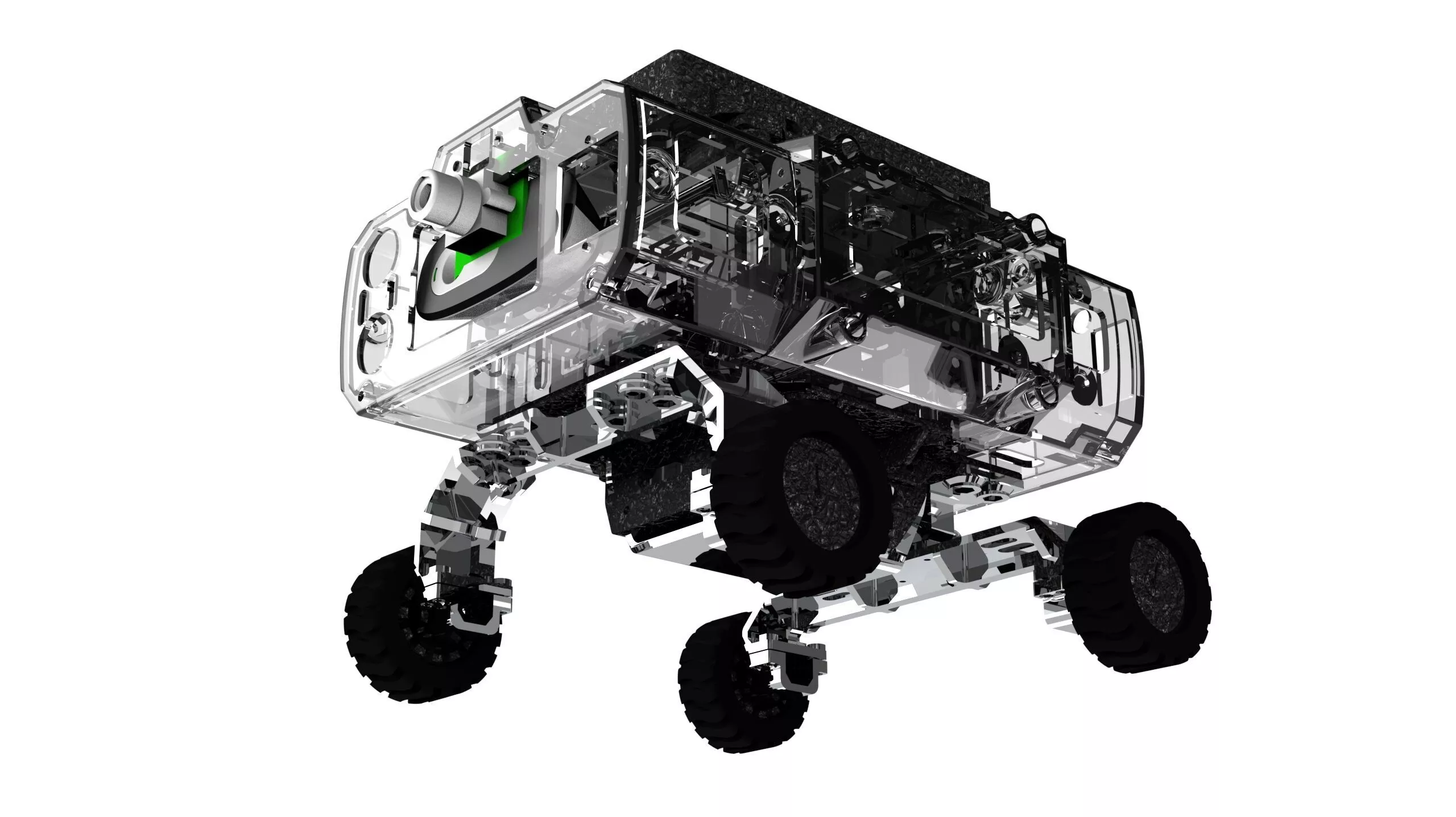 Military Robot Vehicle 3D Model Free low-poly 3D model