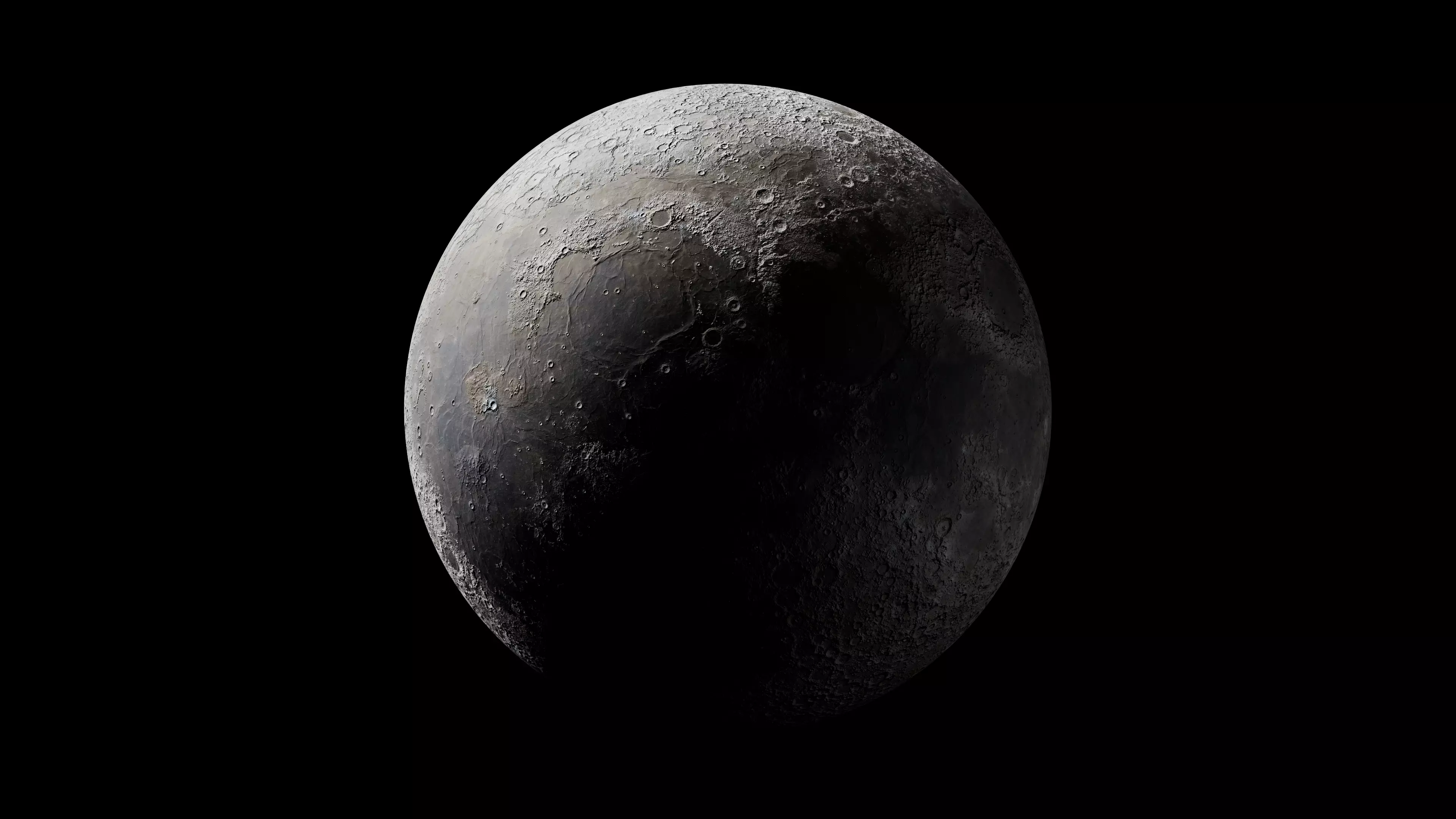 Ultra Detailed Moon Planet 8K PBR 3D Model Free low-poly 3D model