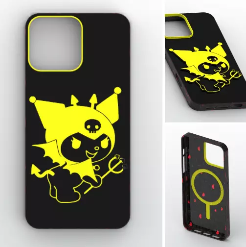 Dark Heart Mummy Cat MagSafe Case for iPhone 16 Pro Max 3D print model