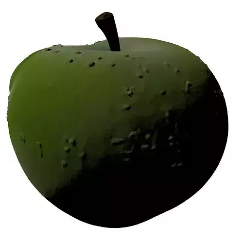 Fresh Sliced Green Apple 3D 3D model 6