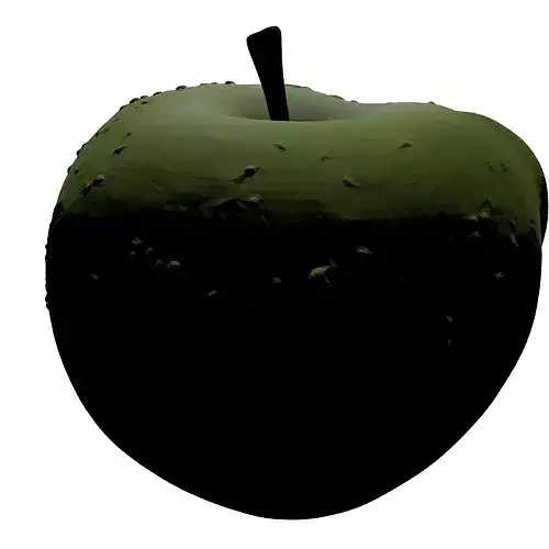 Fresh Sliced Green Apple 3D 3D model 7