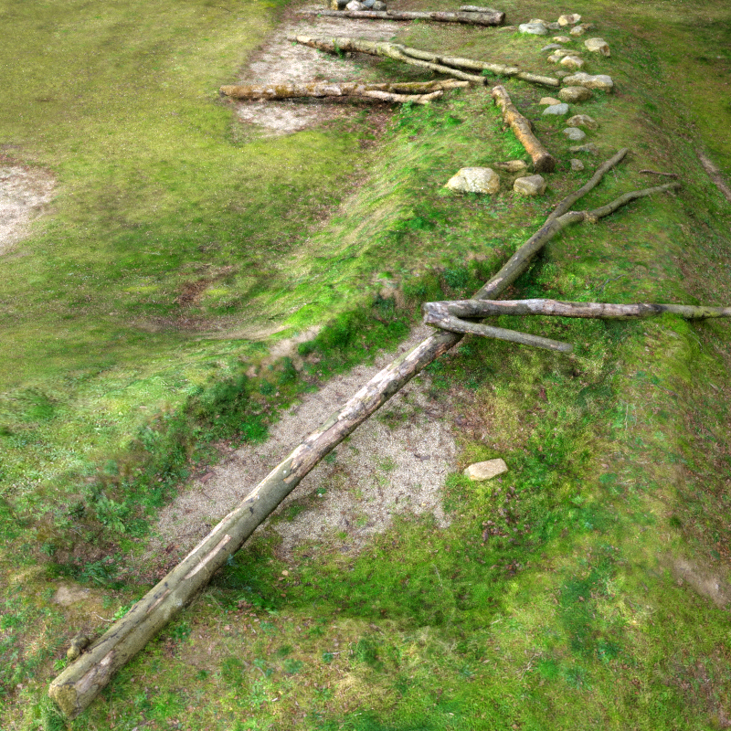 Hill of Trees Low-poly 3D model_4