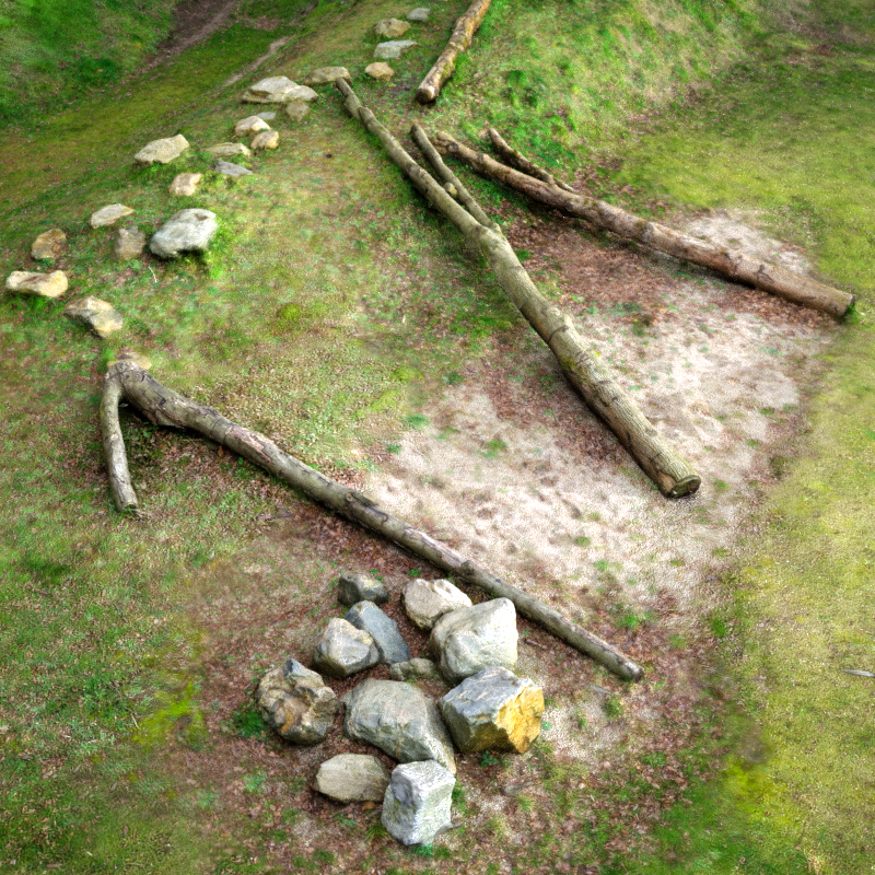 Hill of Trees Low-poly 3D model_3