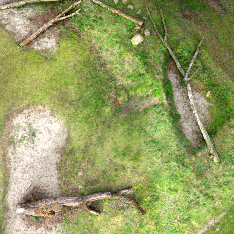 Hill of Trees Low-poly 3D model_2