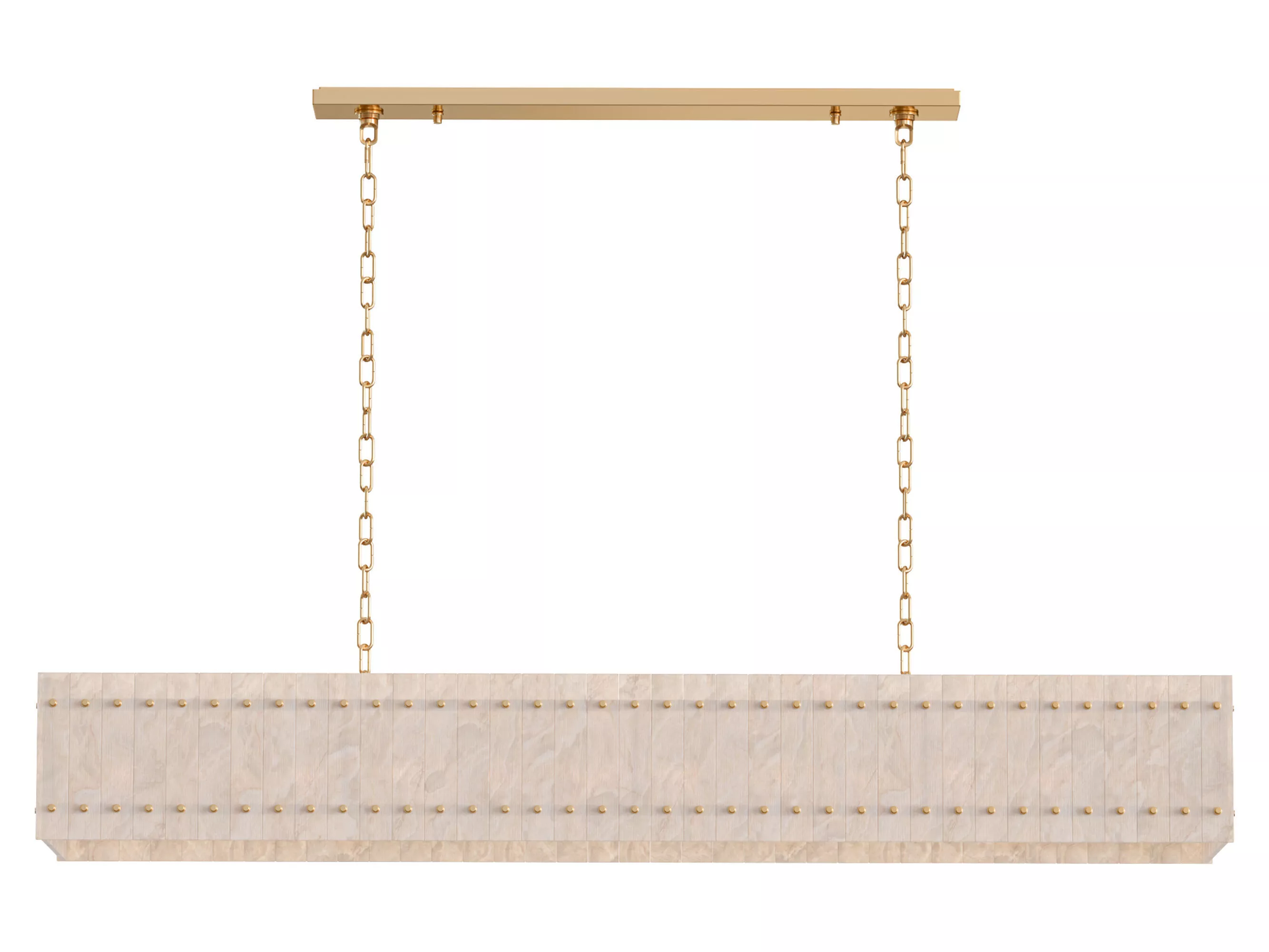 RH SanMarco Stone Rectangular Chandelier - Large 3D model