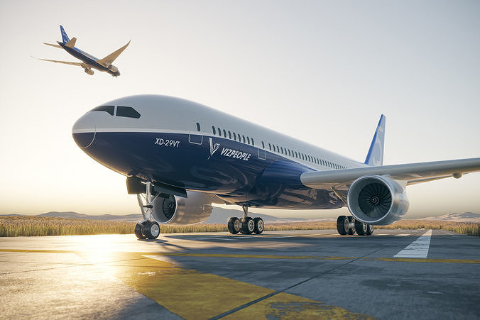 Aircraft unbranded 3D model
