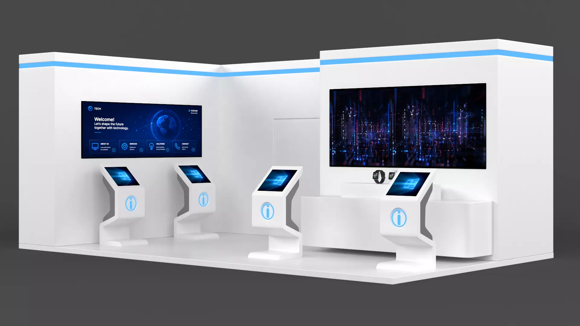 Modern Exhibition Booth 3D model