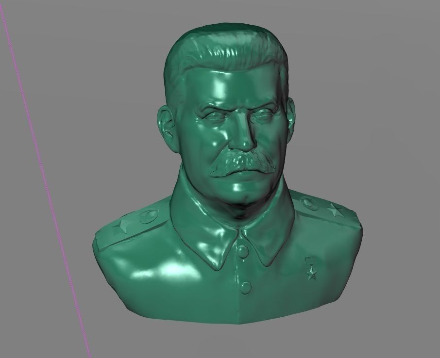 Stalin - Bust Of Stalin 3D print model_5