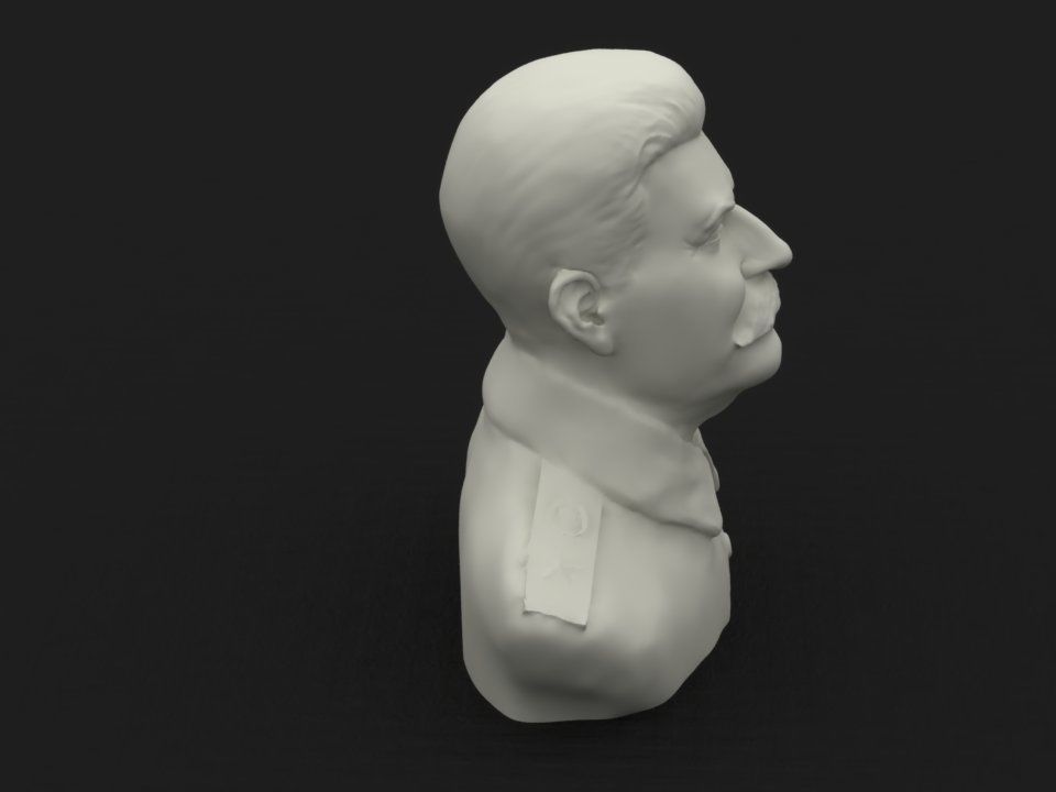 Stalin - Bust Of Stalin 3D print model_2