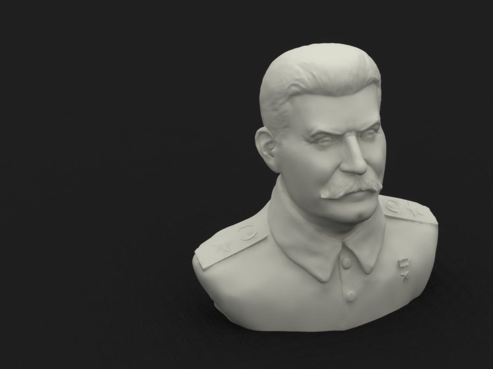 Stalin - Bust Of Stalin 3D print model_1