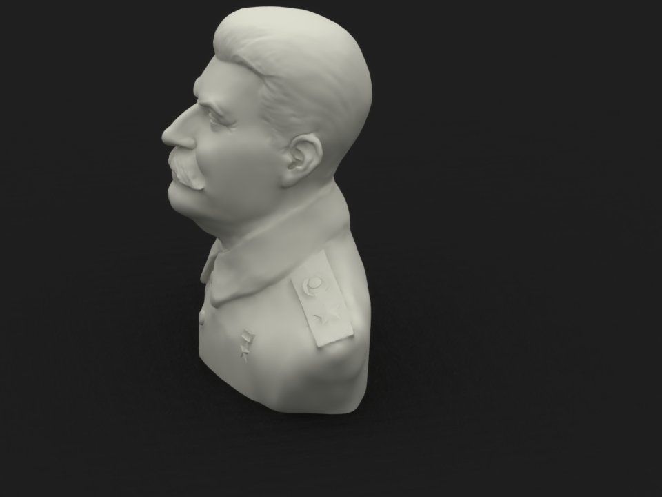Stalin - Bust Of Stalin 3D print model_3
