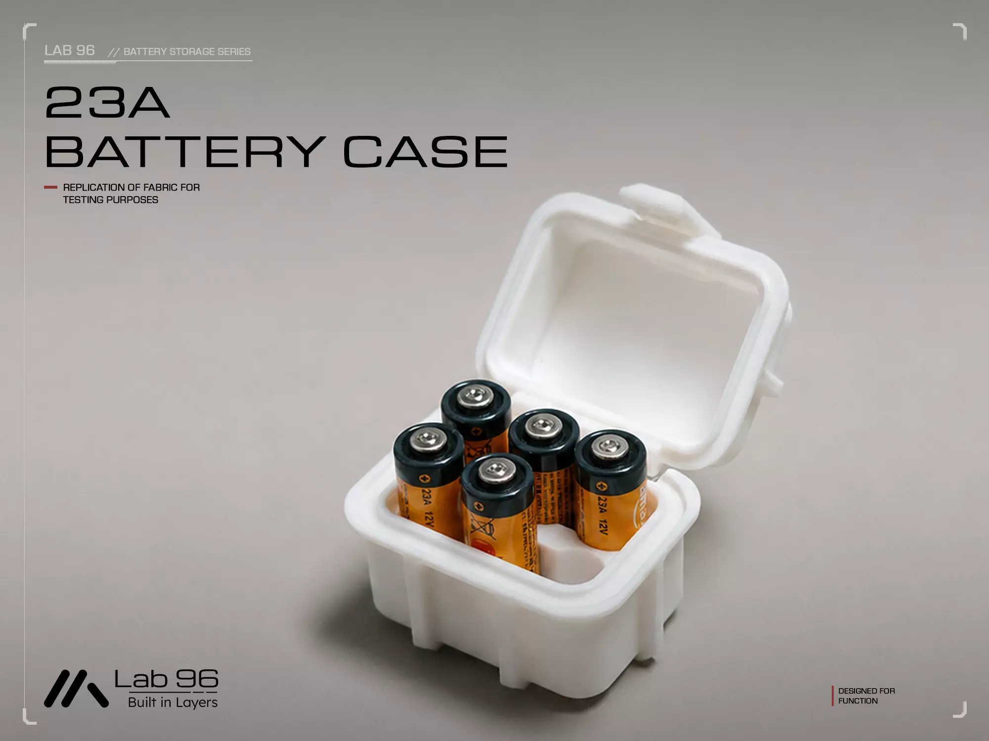 23A Battery Case Free 3D print model