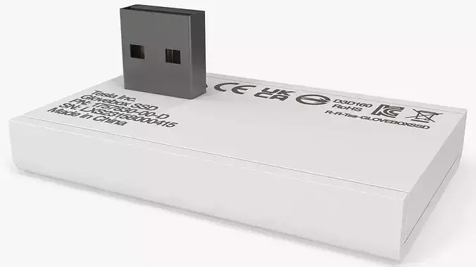 Portable Solid State Drive 3D model 5
