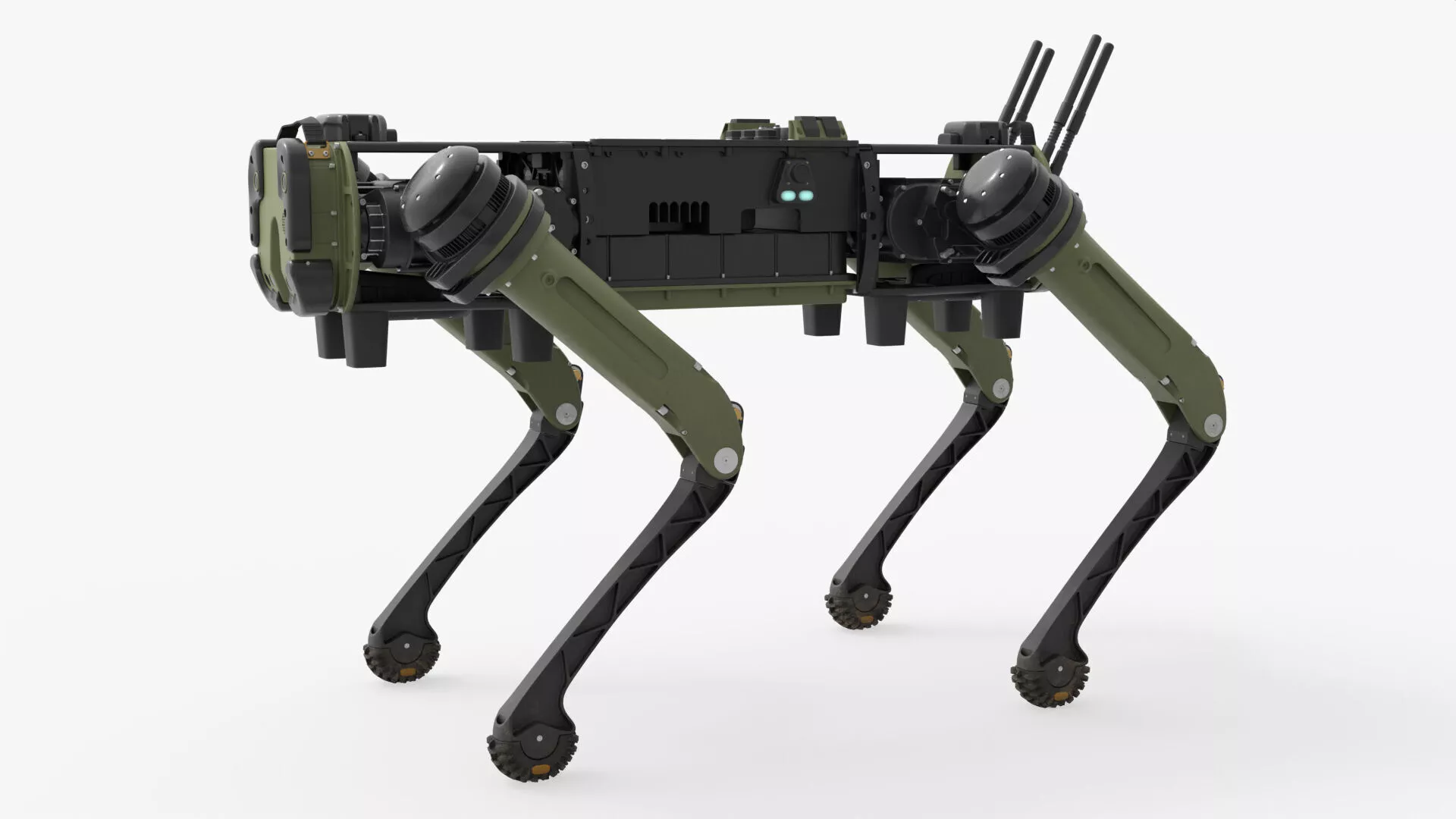 Vision 60 Autonomous Dog Walking Animated Rigged For Blender 3D model