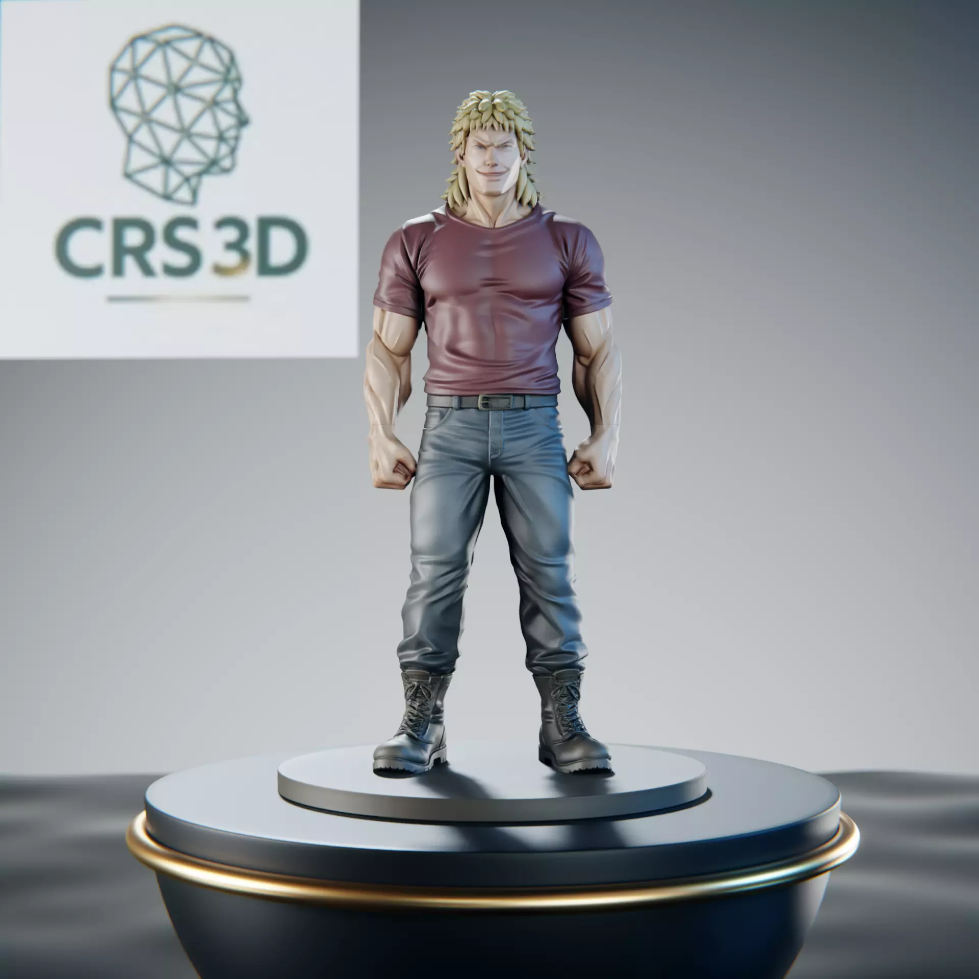 Lihito Kengan Ashura Statue - Razors Edge Fighter 3D print model