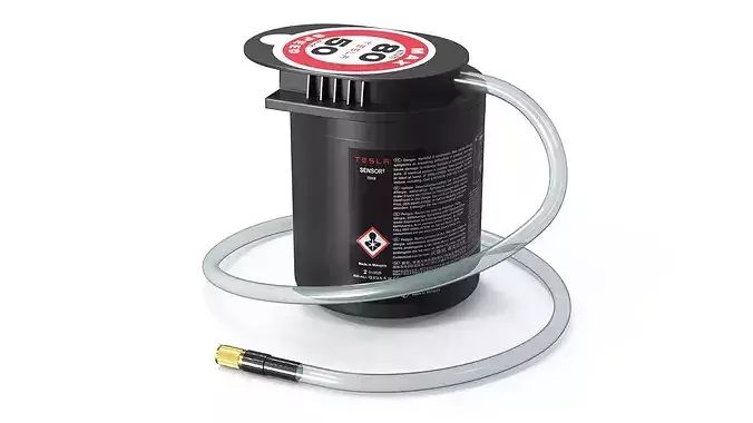 Tesla Automotive Tire Sealant Container 3D model