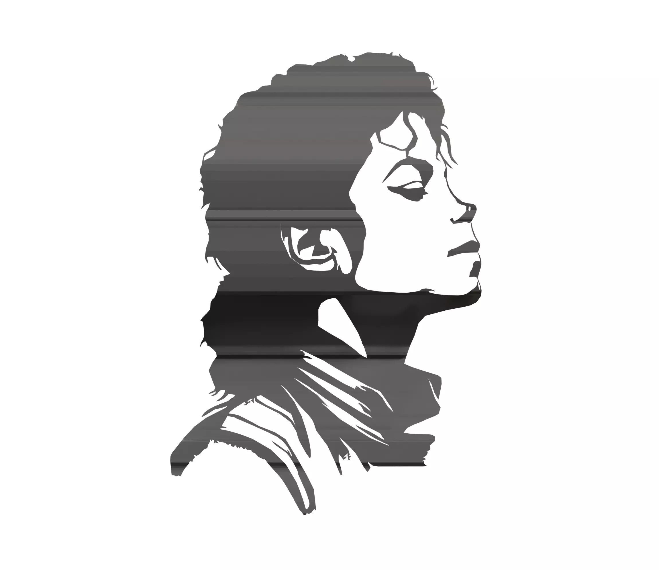 Michael Jackson silueta 3D print model