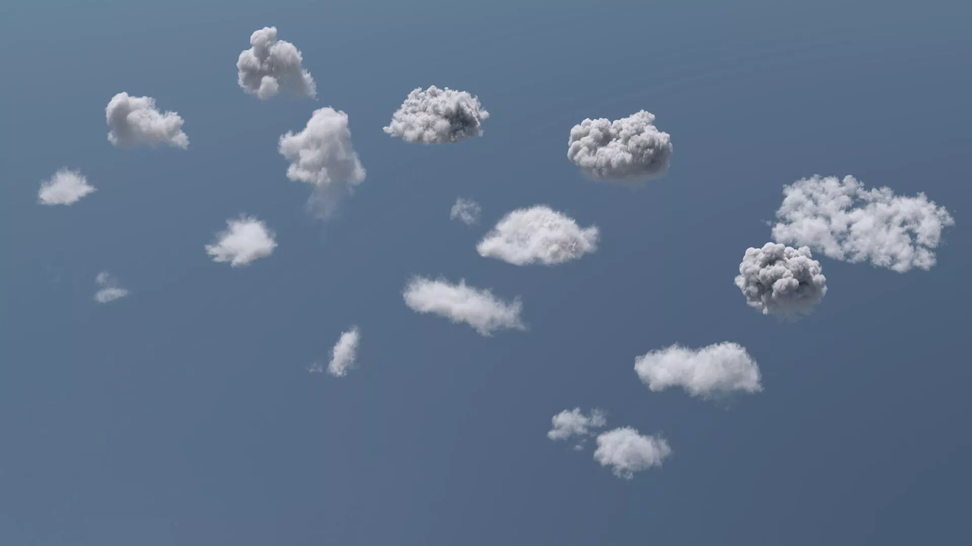 Natural Cloud 15 VDB Pack For Blender 3D model