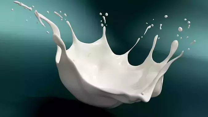 Milk Liquid Splash White 3D model