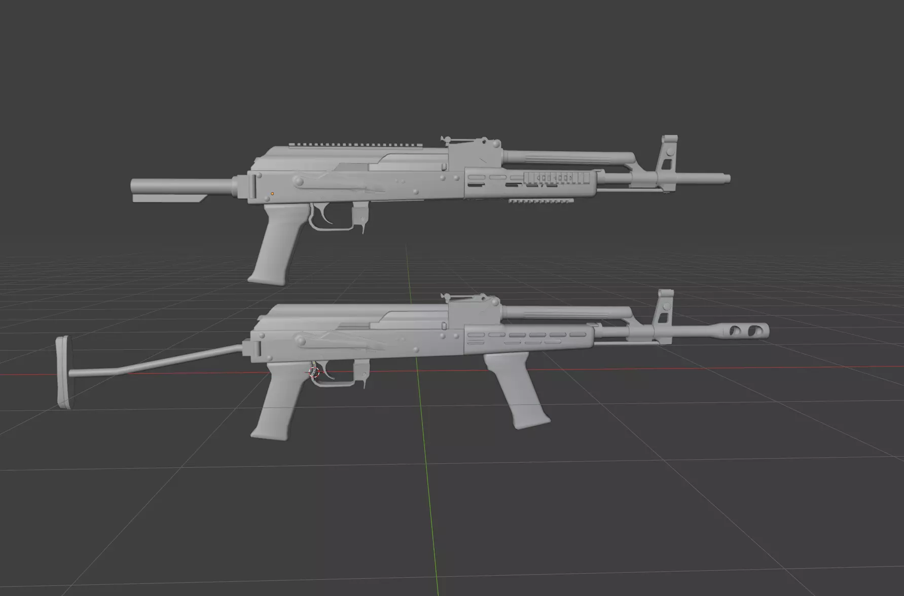 AMD-65 Low-poly 3D model
