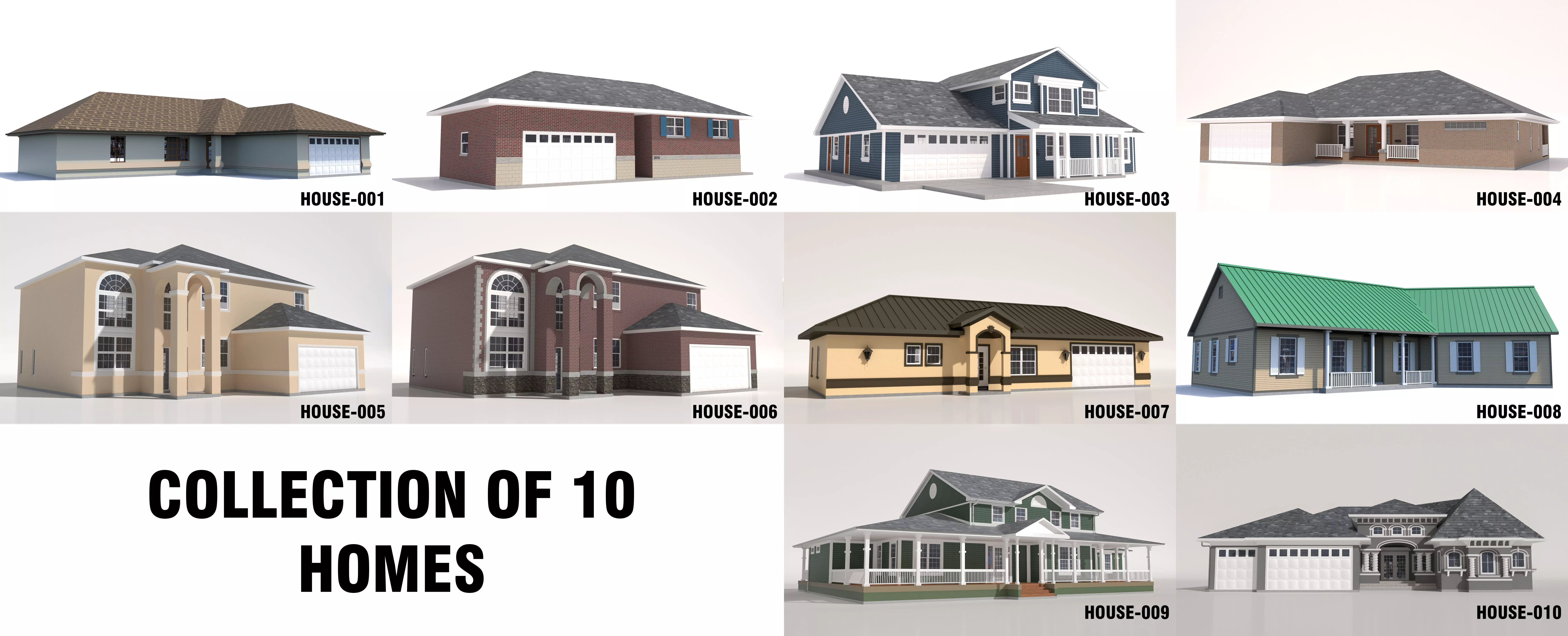 10 House Collection-001 3D model