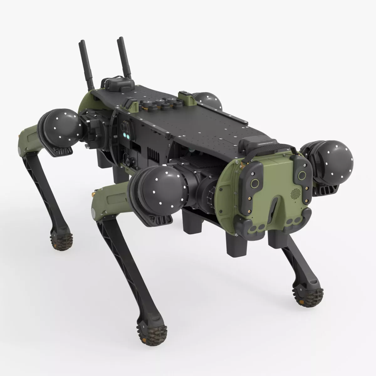 Vision 60 Military Robotic Platform Animated Rigged For Blender 3D model