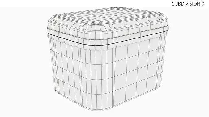 Tesla Tire Repair Kit Storage Case Black 3D model 7
