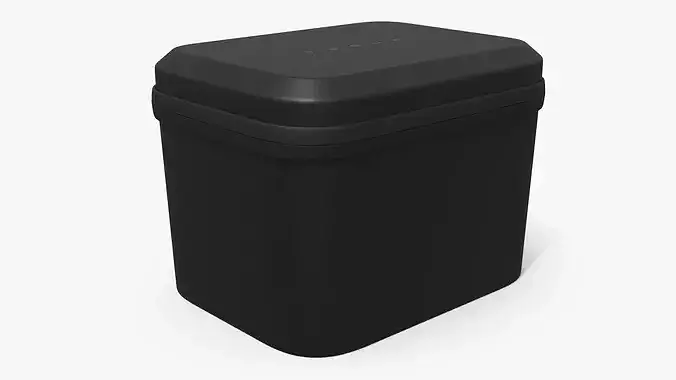 Tesla Tire Repair Kit Storage Case Black 3D model